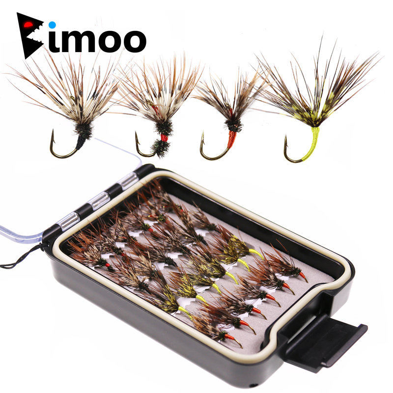 Fishing Hook Size - Bimoo 24 Buah/Kotak Tenkara Lalat Di