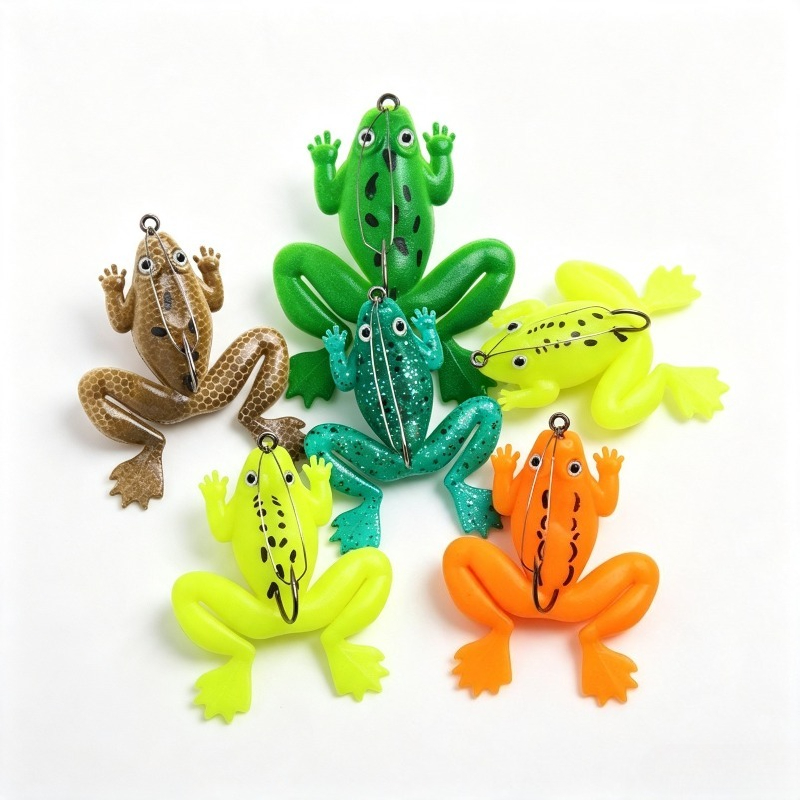 Fishing Hook Weedless - 4PCS/8PCS 5.2g/6cm Umpan Katak Pembunuh Ikan