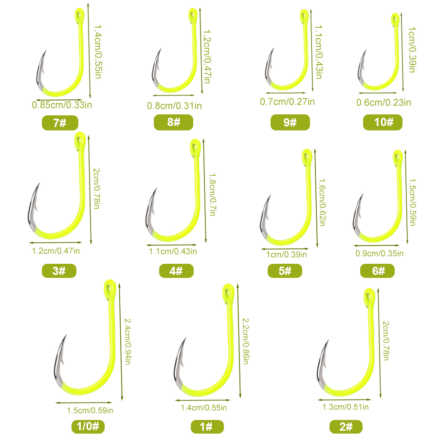 NGB 50 buah 1/0 # -10 # Kail P - Fishing Hook Assortment ulasan dan harga