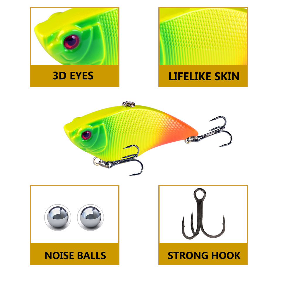 1 Buah Umpan VIB Long-Cast 7Cm - Fishing Hook Treble ulasan dan harga