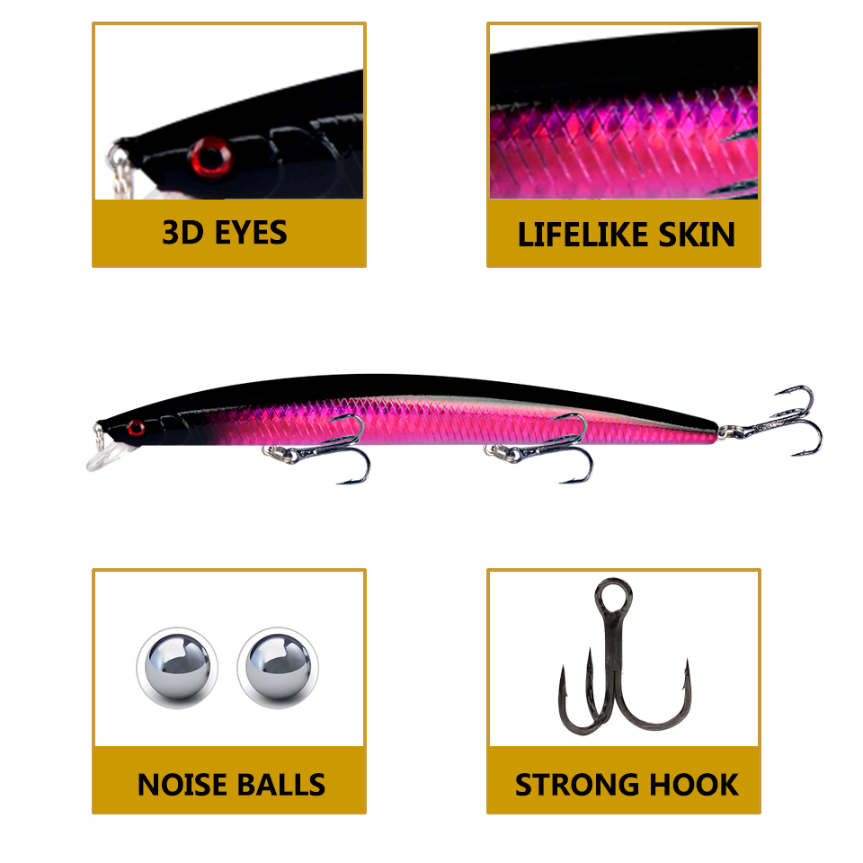 1 buah umpan minnow mengambang - Fishing Hook Treble ulasan dan harga