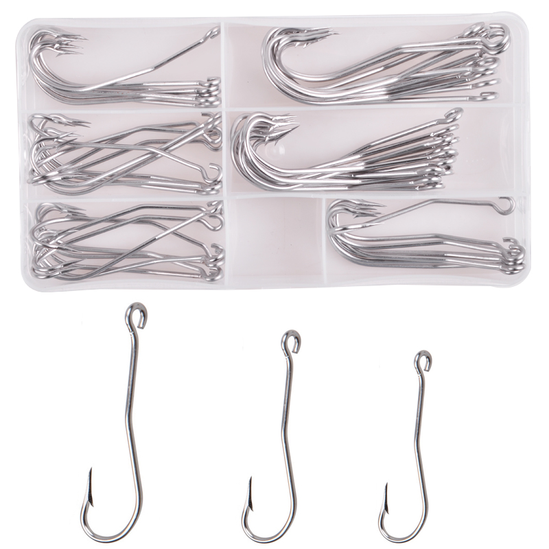 56 Pcs/Box Stainless Steel Pan - Fishing Hook Assortment ulasan dan harga