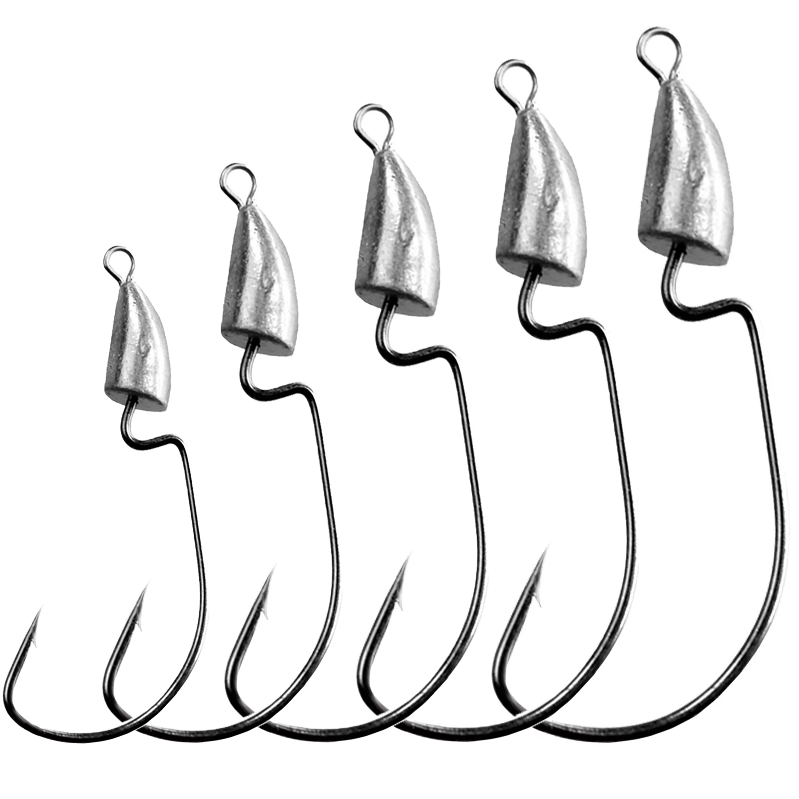 THKFISH 10 buah kait kepala Ji - Fishing Hook Weedless ulasan dan harga