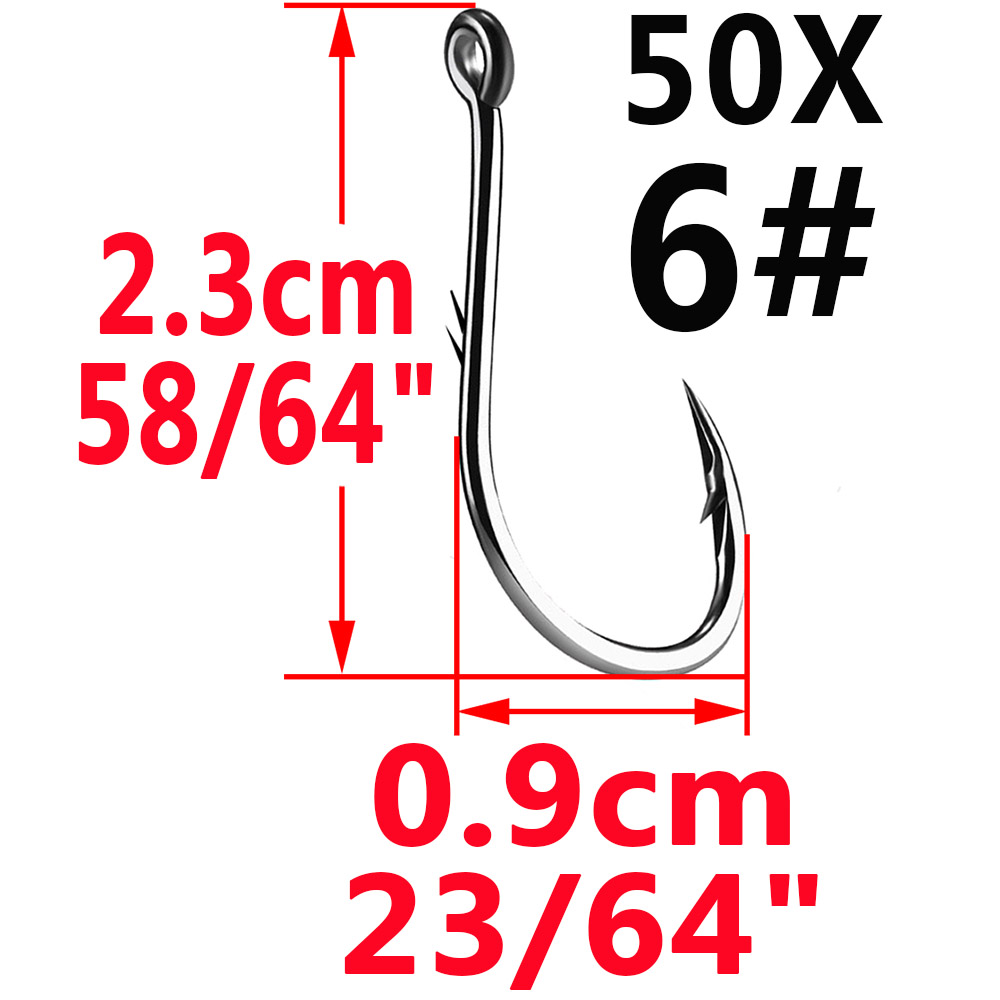 50 Buah Kait Pancing Bermata I - Fishing Hook Assortment ulasan dan harga