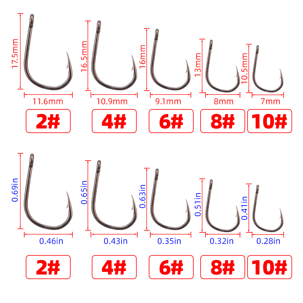 100 Buah Kail Berduri Baja Tah - Fishing Hook Assortment ulasan dan harga