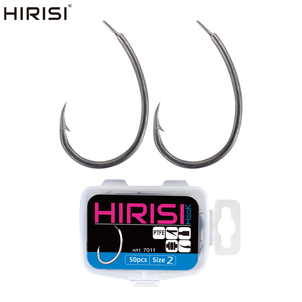 Hirisi 50 buah PTFE kait ikan  - Fishing Hook Assortment ulasan dan harga